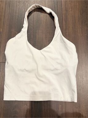 Lululemon Align Halter Tank White Athletic Top